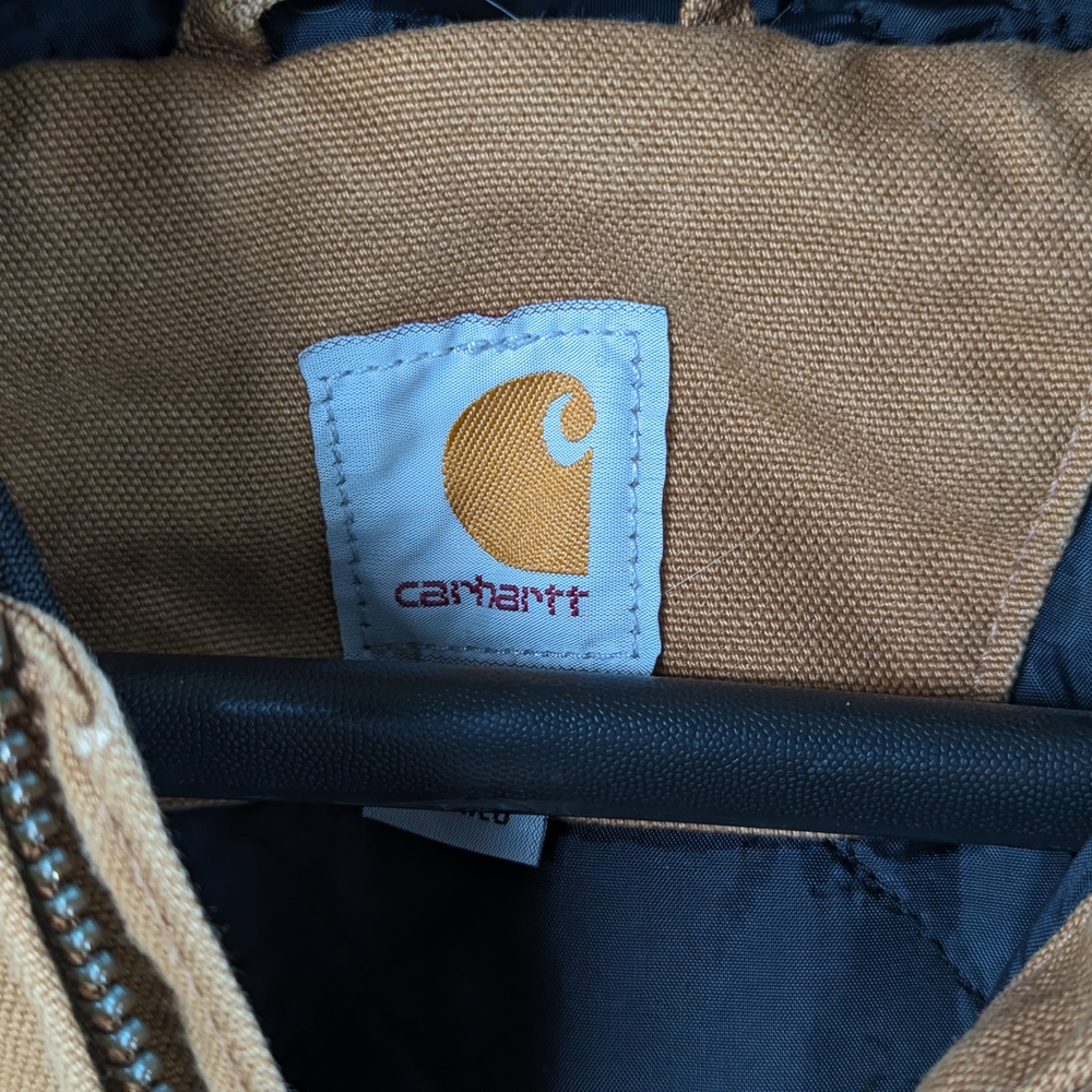 Carhartt Quilted Flannel Lined Duck Active Jacket XL Thinsulate Good Condition - Picture 3 of 16